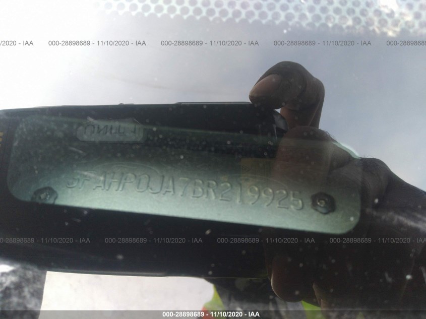 FORD FUSION 3FAHP0JA7BR219925