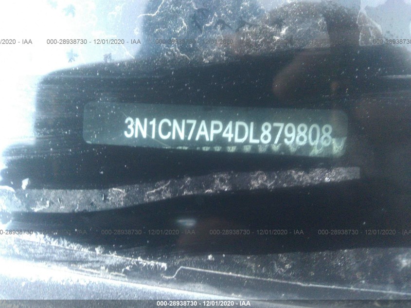 NISSAN VERSA 3N1CN7AP4DL879808