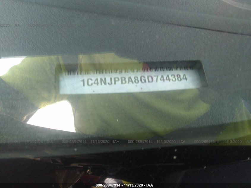 JEEP PATRIOT 1C4NJPBA8GD744384