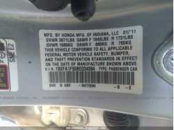 HONDA CIVIC SDN 19XFA1F50BE034594