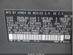 HONDA FIT 3HGGK5H89KM748697