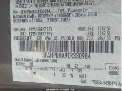 FORD FUSION 3FAHP0HA9CR330984