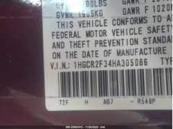 HONDA ACCORD SEDAN 1HGCR2F34HA305086