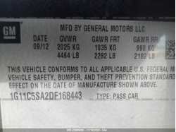 CHEVROLET MALIBU 1G11C5SA2DF168443