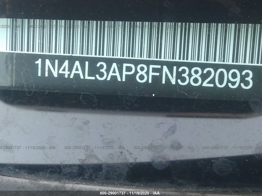 NISSAN ALTIMA 1N4AL3AP8FN382093