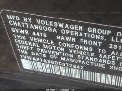 VOLKSWAGEN PASSAT 1VWAP7A38DC072342