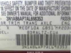 NISSAN SENTRA 3N1AB6AP7AL698353