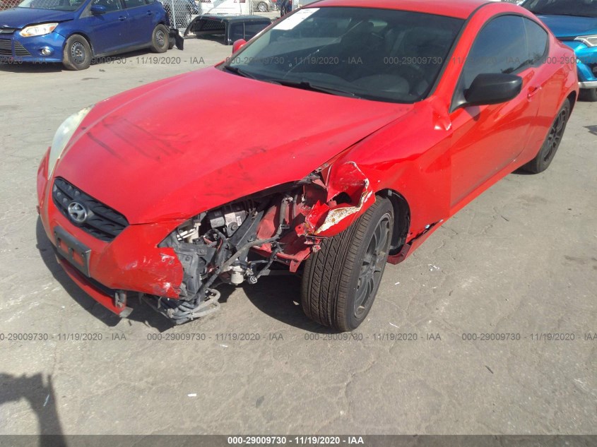 HYUNDAI GENESIS COUPE KMHHT6KD1AU037562
