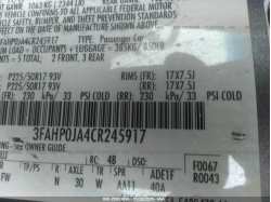 FORD FUSION 3FAHP0JA4CR245917
