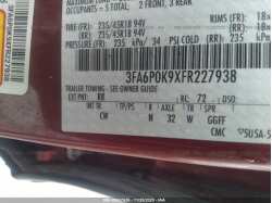 FORD FUSION 3FA6P0K9XFR227938