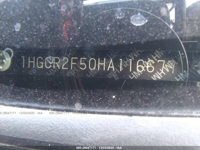 HONDA ACCORD SEDAN 1HGCR2F50HA116677