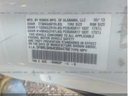 HONDA ODYSSEY 5FNRL5H64EB044760