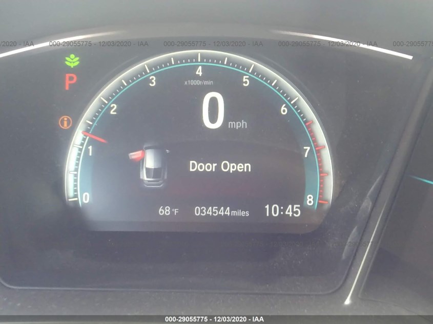 HONDA CIVIC HATCHBACK SHHFK7H54JU211930