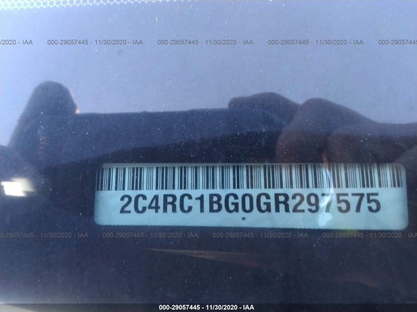 CHRYSLER TOWN & COUNTRY 2C4RC1BG0GR297575