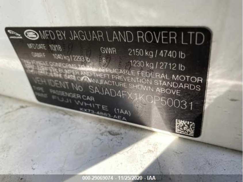JAGUAR XE SAJAD4FX1KCP50031
