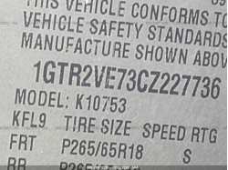 GMC SIERRA 1500 1GTR2VE73CZ227736