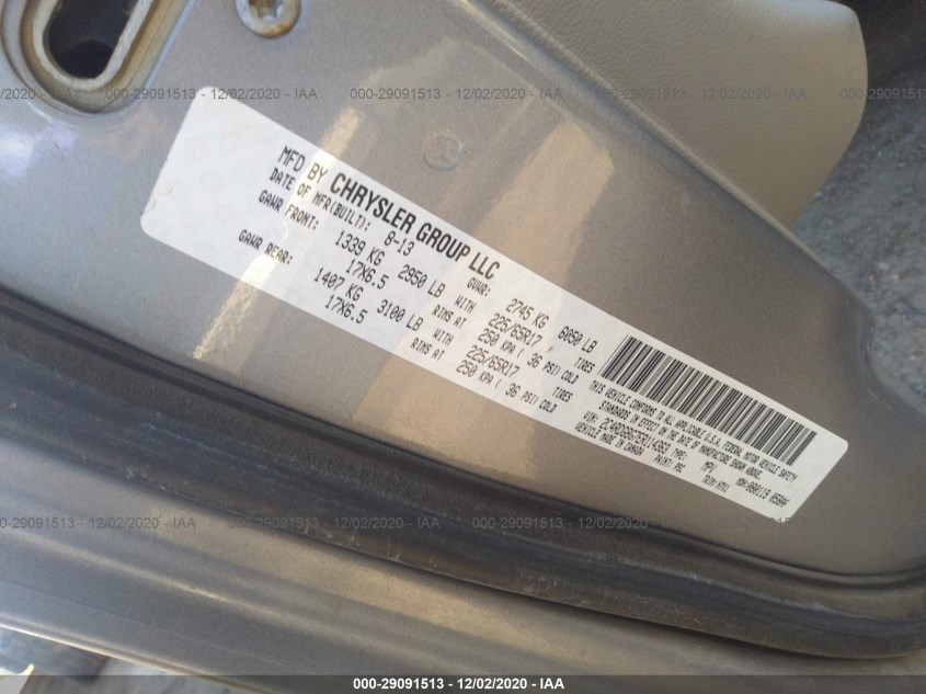 DODGE GRAND CARAVAN 2C4RDGBG7ER114363