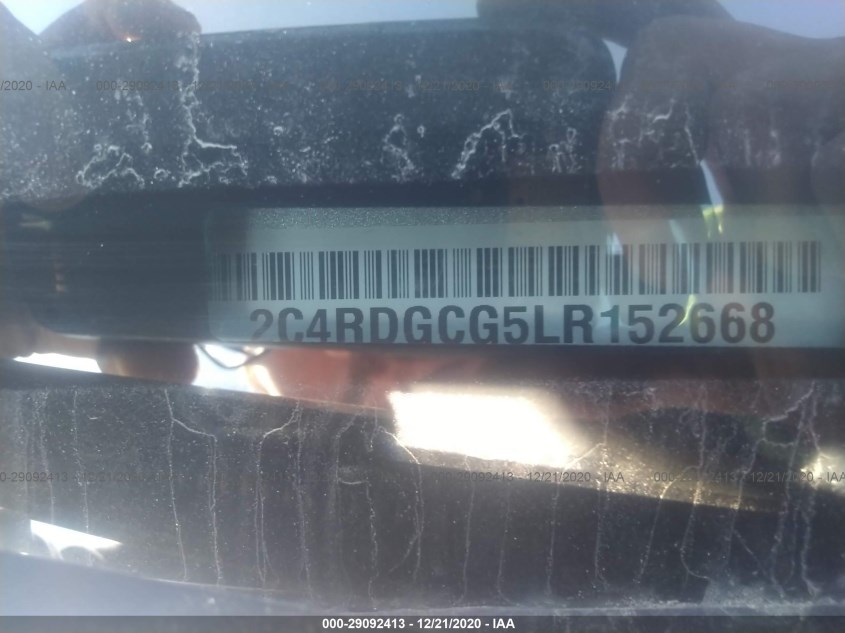 DODGE GRAND CARAVAN 2C4RDGCG5LR152668