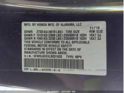 HONDA ODYSSEY 5FNRL6H24LB031653