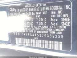 KIA SORENTO 5XYPG4A53JG389255