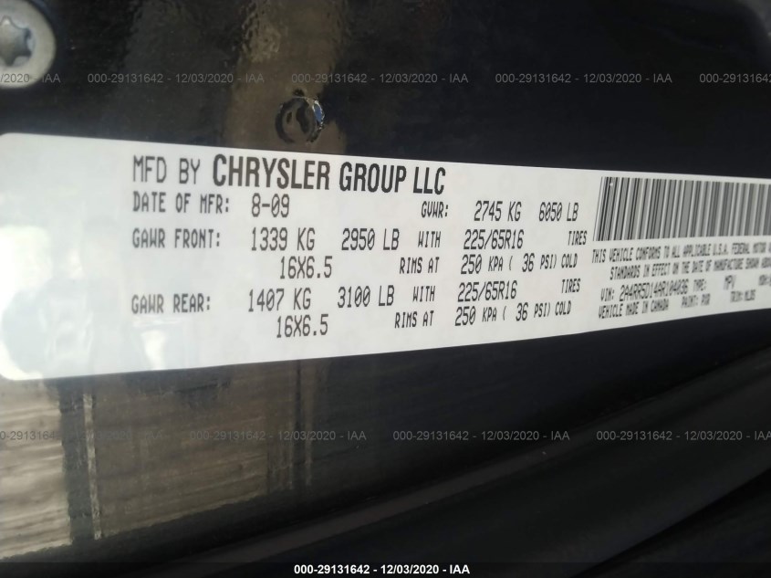 CHRYSLER TOWN & COUNTRY 2A4RR5D14AR104036