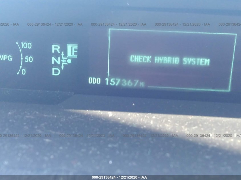 TOYOTA PRIUS JTDKN3DU3A0041507