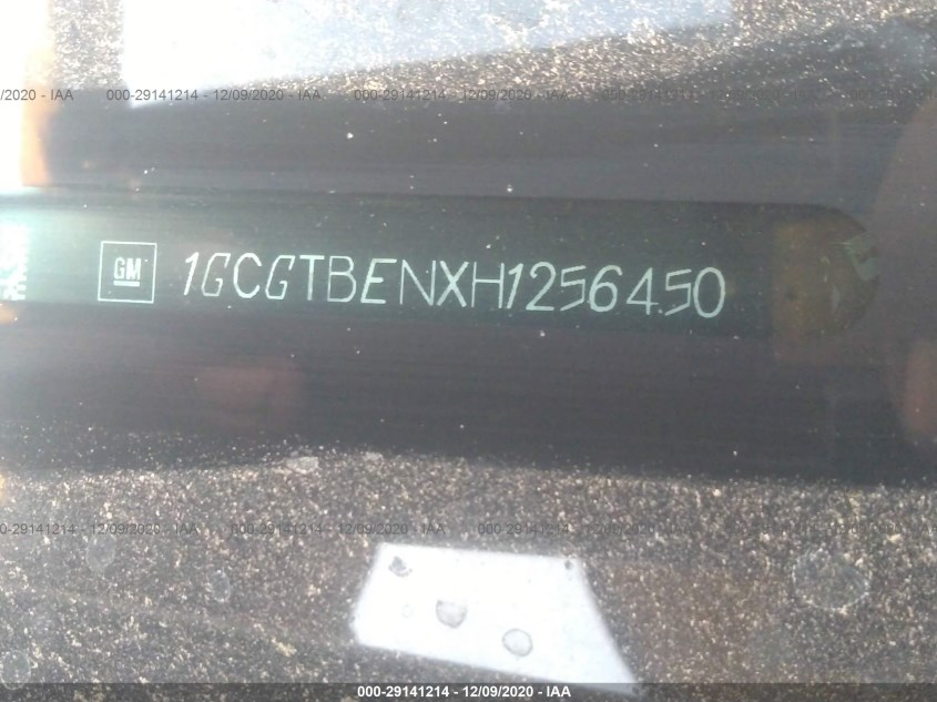 CHEVROLET COLORADO 1GCGTBENXH1256450