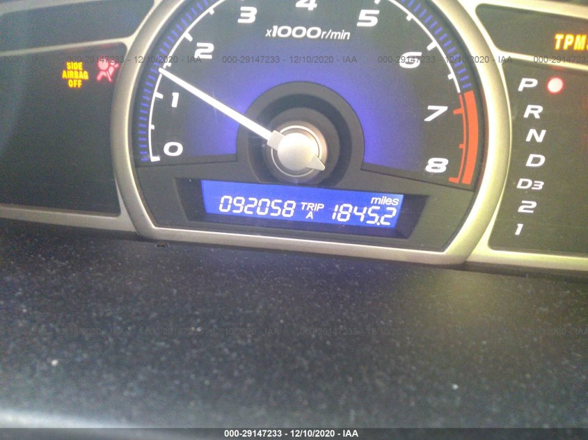 HONDA CIVIC SDN 19XFA1F81BE026451