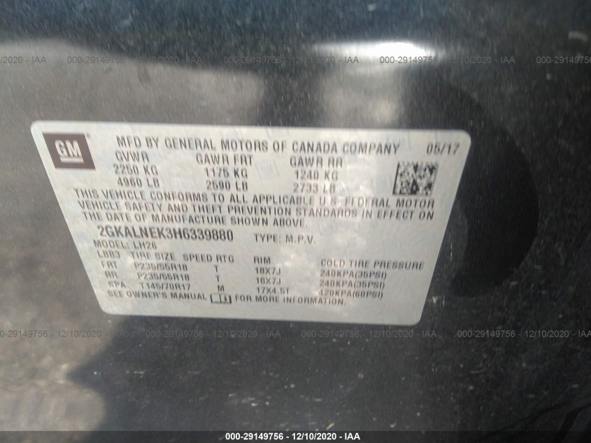 GMC TERRAIN 2GKALNEK3H6339880