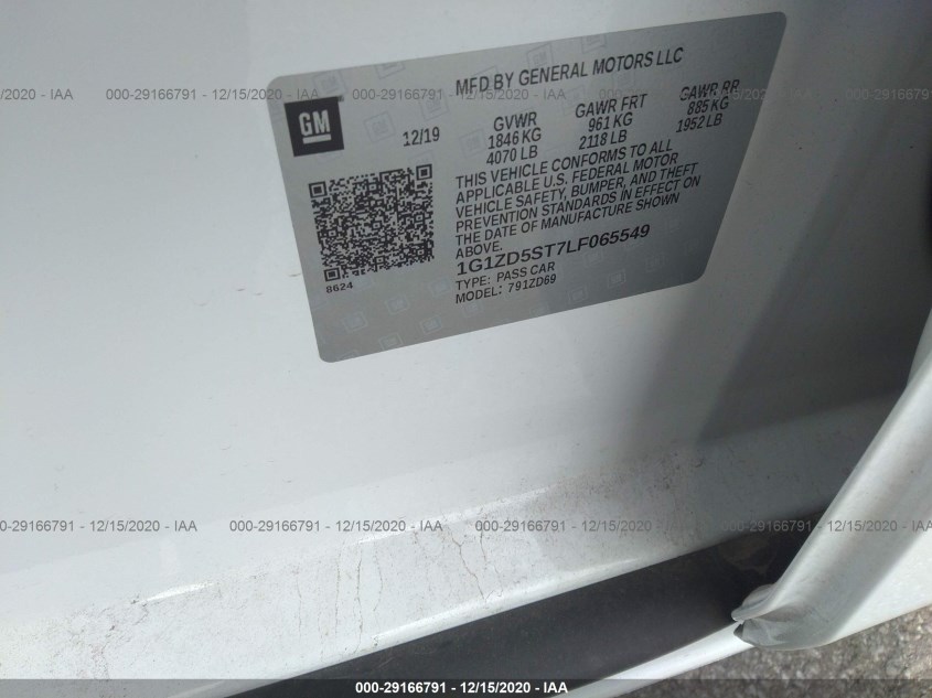CHEVROLET MALIBU 1G1ZD5ST7LF065549