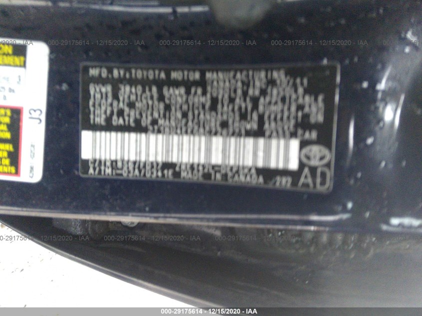TOYOTA COROLLA 2T1BU4EE6BC726771