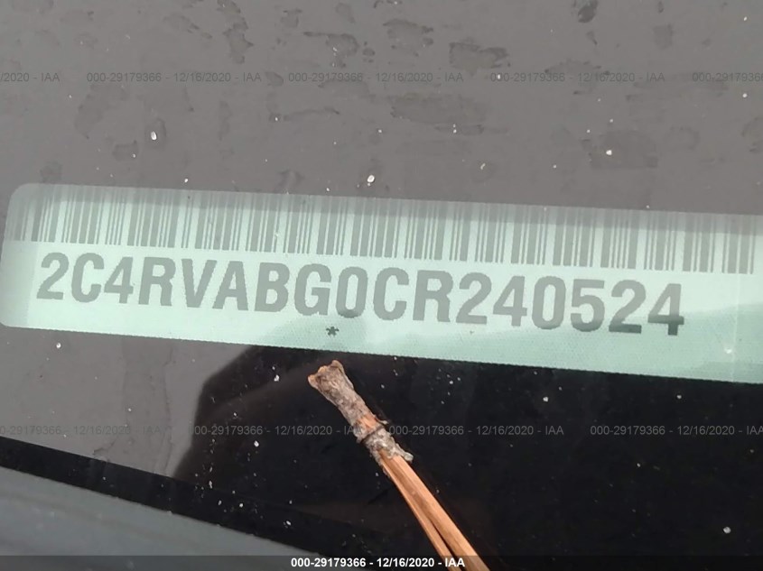 VOLKSWAGEN ROUTAN 2C4RVABG0CR240524