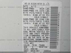 NISSAN ROGUE JN8AS5MVXDW640757