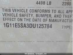 CHEVROLET MALIBU 1G11E5SA3DU125784