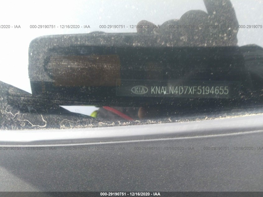 KIA CADENZA KNALN4D7XF5194655