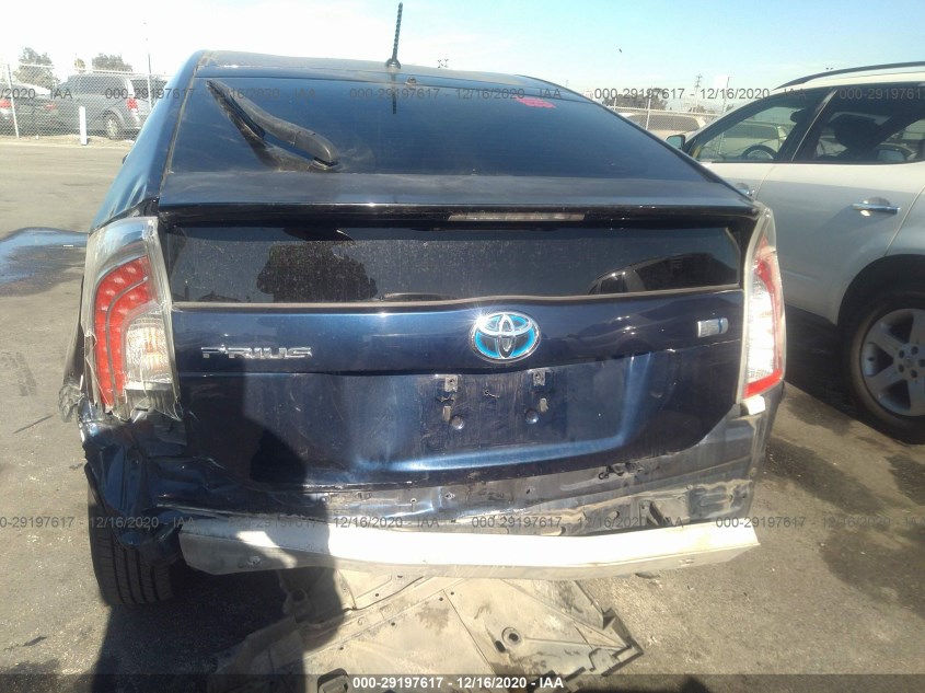 TOYOTA PRIUS JTDKN3DU6C1486269
