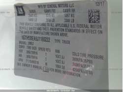 GMC CANYON 1GTH5BEA9J1180222