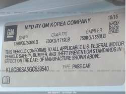 CHEVROLET SPARK KL8CB6SA5GC539540