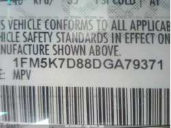 FORD EXPLORER 1FM5K7D88DGA79371