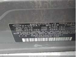 HYUNDAI AZERA KMHFG4JG4CA158991