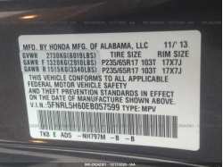 HONDA ODYSSEY 5FNRL5H60EB057599
