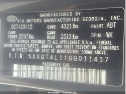 KIA OPTIMA 5XXGT4L11GG011437