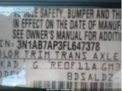 NISSAN SENTRA 3N1AB7AP3FL647378