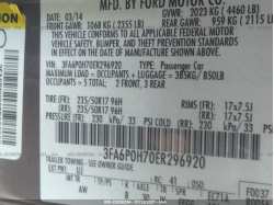 FORD FUSION 3FA6P0H70ER296920