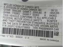 HONDA CIVIC SI SEDAN 2HGFC1E59LH706803