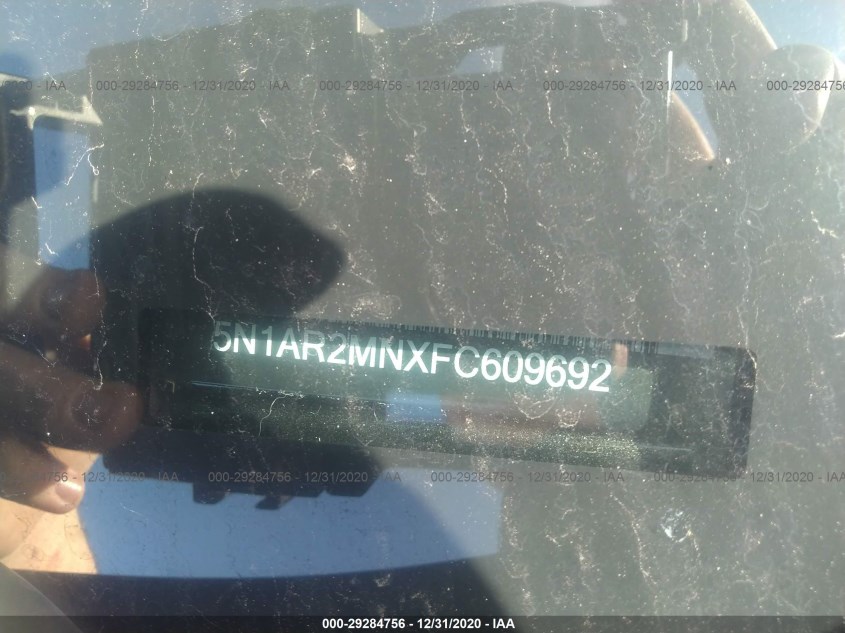NISSAN PATHFINDER 5N1AR2MNXFC609692