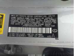LEXUS HS 250H JTHBB1BA0A2030375