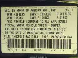 HONDA ACCORD SDN 1HGCP2F61BA010583