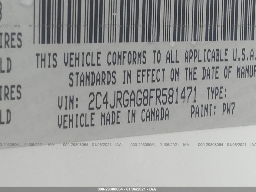 RAM CARGO VAN 2C4JRGAG8FR581471
