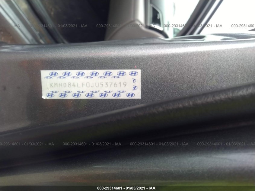 HYUNDAI ELANTRA KMHD84LF0JU537619